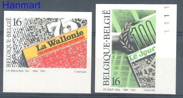 Znaczek Belgia 1994 Mi 2599-2600B Czyste **