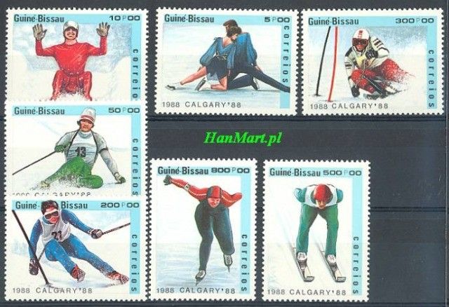 Znaczek Gwinea Bissau 1988 Mi 927-933 Czyste **