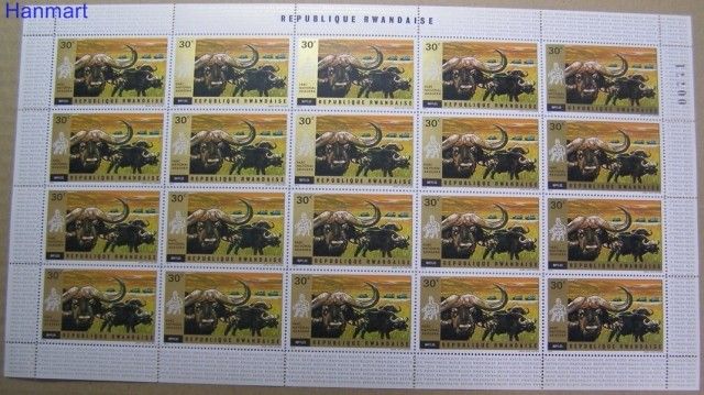 Znaczek Rwanda 1972 Mi ark 488 Czyste **