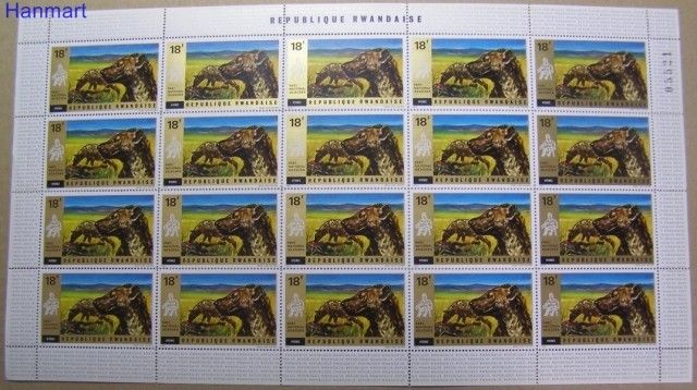 Znaczek Rwanda 1972 Mi ark 493 Czyste **