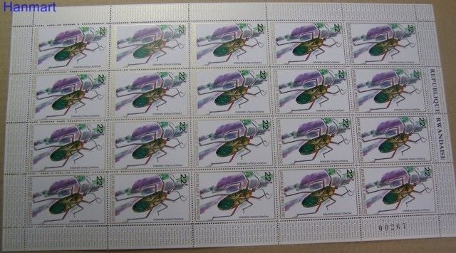 Znaczek Rwanda 1973 Mi ark 545 Czyste **