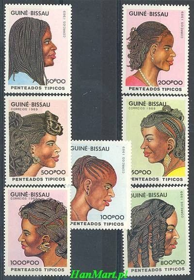 Znaczek Gwinea Bissau 1989 Mi 1004-1010 Czyste **