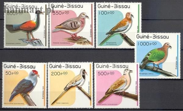 Znaczek Gwinea Bissau 1989 Mi 1018-1024 Czyste **