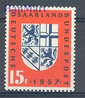 Znaczek Saara 1957 Mi 379 Czyste **