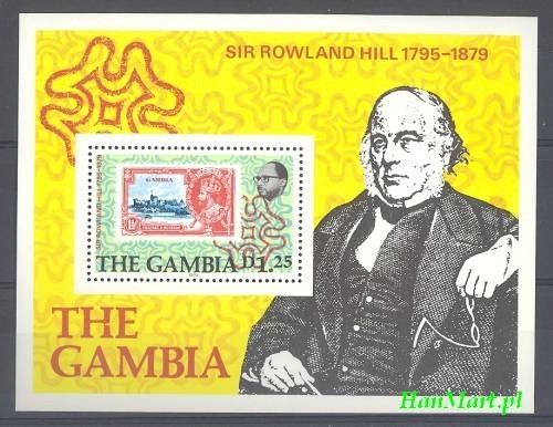 Znaczek Gambia 1979 Mi bl 4 Czyste **