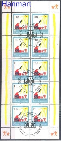 Znaczek Niemcy 1999 Mi ark 2062 Stemplowane