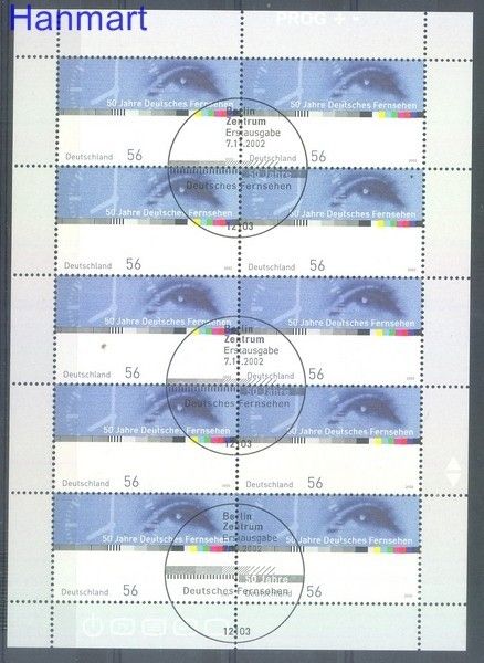 Znaczek Niemcy 2002 Mi ark 2288 Stemplowane