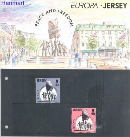 Znaczek Jersey 1995 Mi 693-694 Czyste **