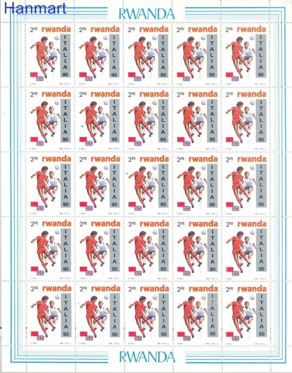 Znaczek Rwanda 1986 Mi 1433-1438 Czyste **