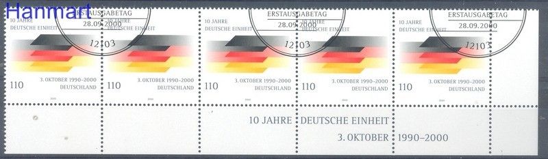 Znaczek Niemcy 2000 Stemplowane