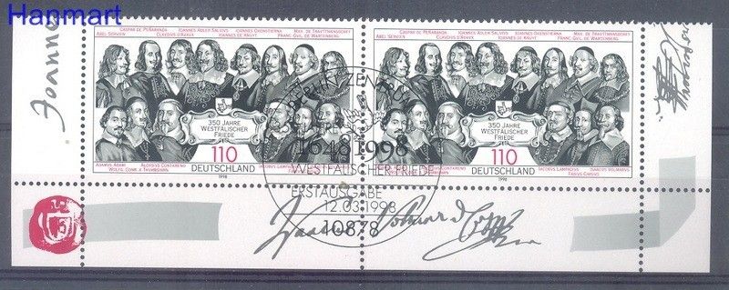 Znaczek Niemcy 1998 Mi par 1979 Stemplowane