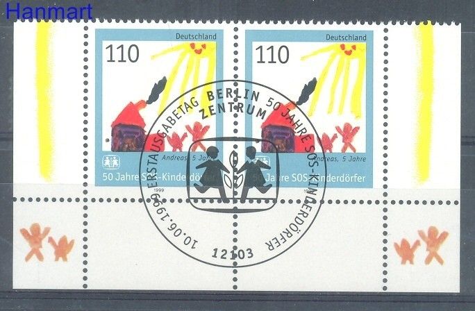 Znaczek Niemcy 1999 Mi par 2062 Stemplowane