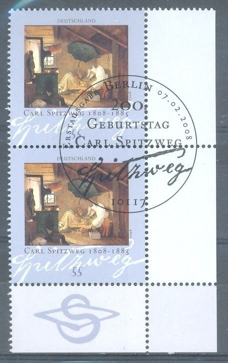 Znaczek Niemcy 2008 Mi par 2647 Stemplowane