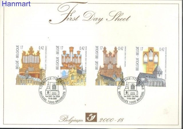 Znaczek Belgia 2000 Mi 2977-2980 FDC