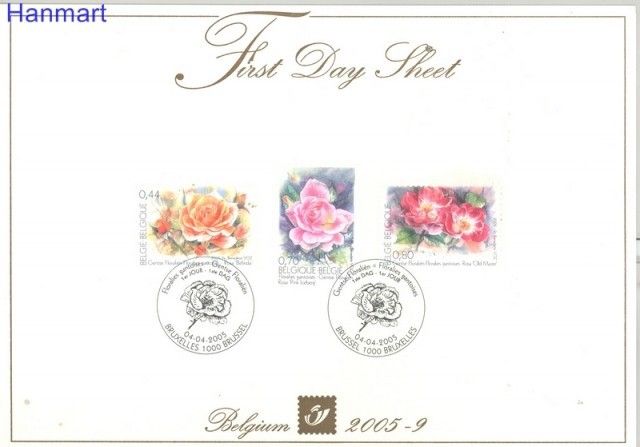 Znaczek Belgia 2005 Mi 3431-3433 FDC