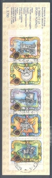 Znaczek Włochy 1993 Stemplowane