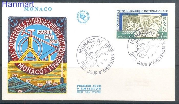 Znaczek Monako 1967 Mi 873 FDC