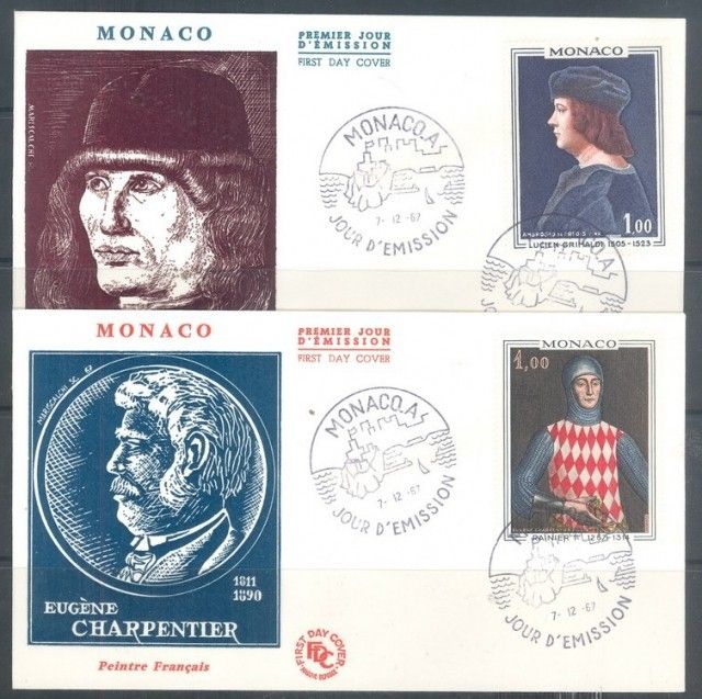 Znaczek Monako 1967 FDC