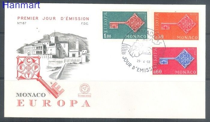 Znaczek Monako 1968 FDC