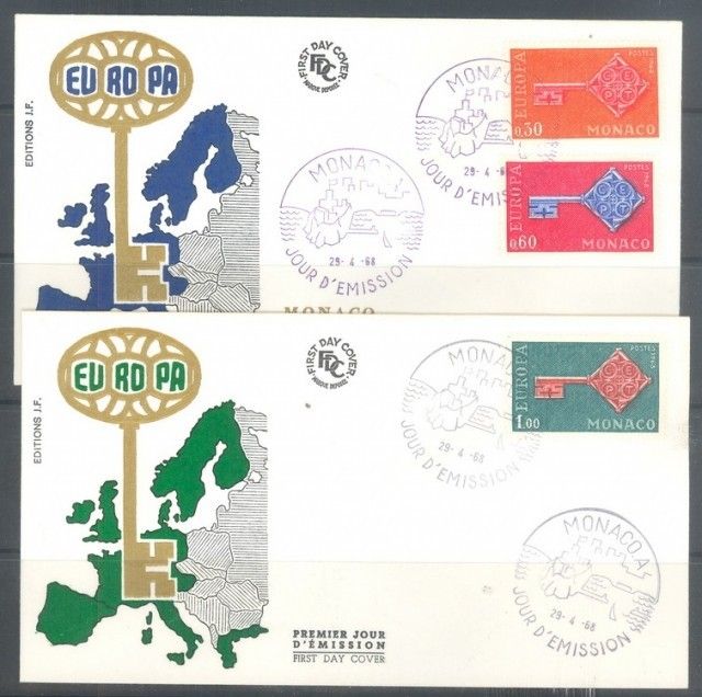 Znaczek Monako 1968 FDC