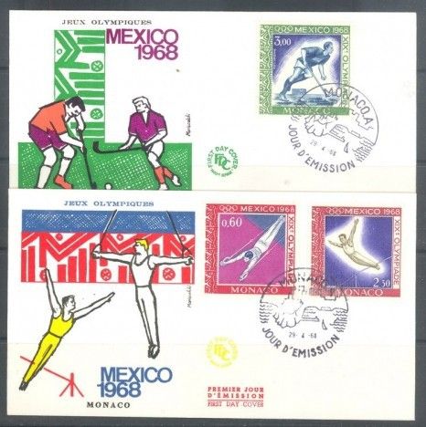 Znaczek Monako 1968 FDC
