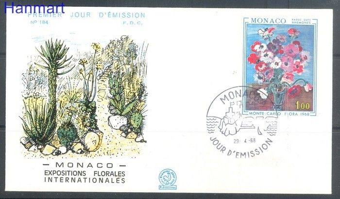 Znaczek Monako 1968 Mi 890 FDC