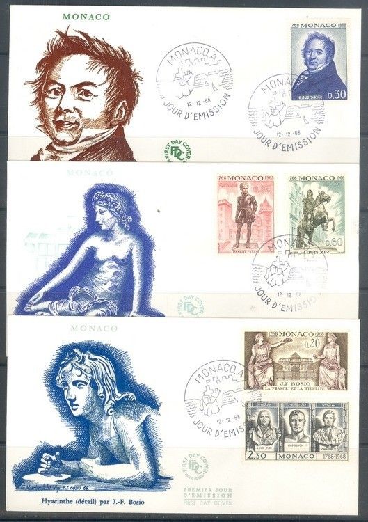 Znaczek Monako 1968 FDC