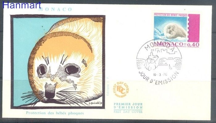 Znaczek Monako 1970 FDC