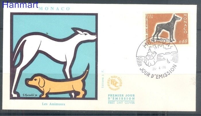 Znaczek Monako 1970 Mi 965 FDC