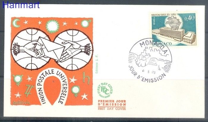 Znaczek Monako 1970 Mi 976 FDC