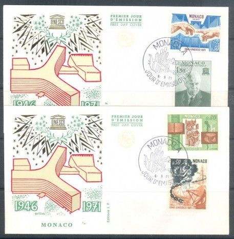 Znaczek Monako 1971 Mi 1005-1008 FDC
