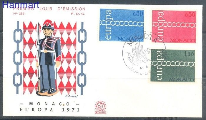 Znaczek Monako 1971 FDC