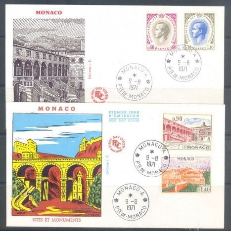Znaczek Monako 1971 FDC