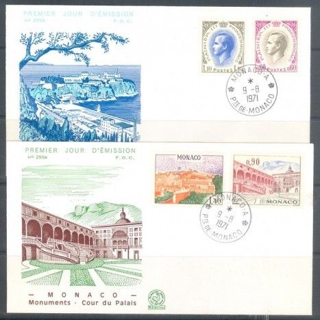 Znaczek Monako 1971 FDC