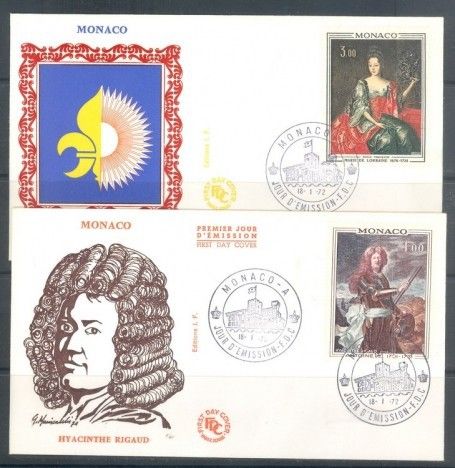 Znaczek Monako 1972 FDC