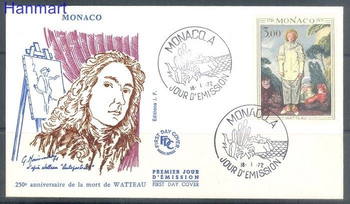 Znaczek Monako 1972 Mi 1031 FDC