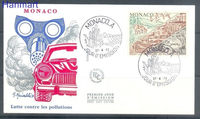 Znaczek Monako 1972 FDC