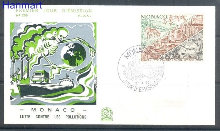 Znaczek Monako 1972 FDC