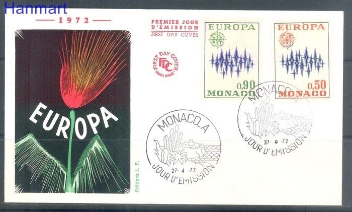 Znaczek Monako 1972 FDC