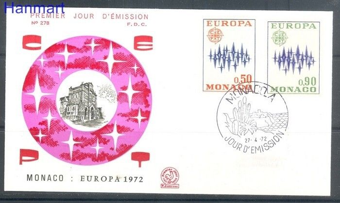 Znaczek Monako 1972 FDC