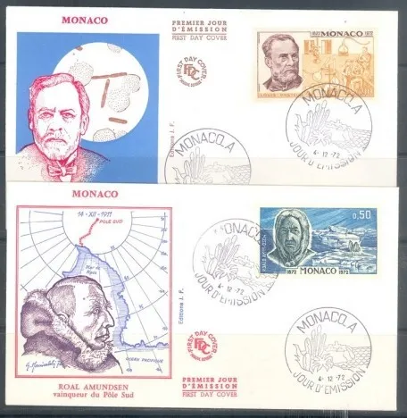 Znaczek Monako 1972 Mi 1057-1060 FDC