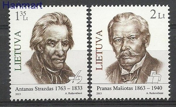 Znaczek Litwa 2013 Mi 1127-1128 Czyste **