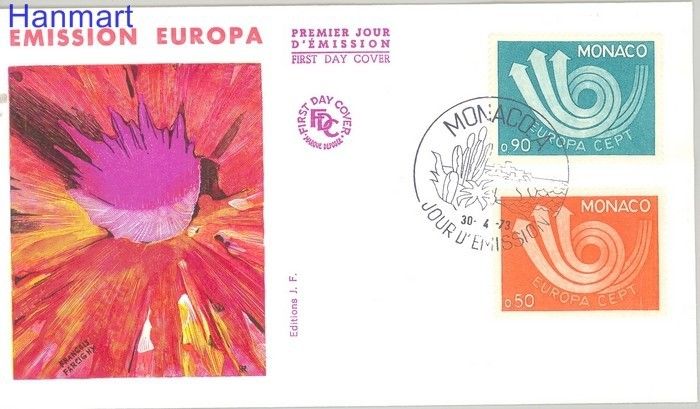 Znaczek Monako 1973 FDC