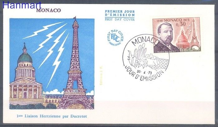 Znaczek Monako 1973 FDC