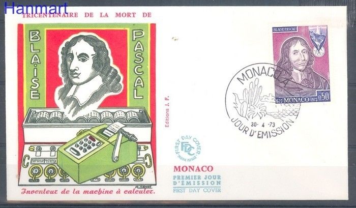 Znaczek Monako 1973 FDC