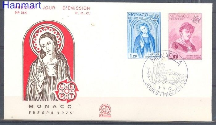 Znaczek Monako 1975 FDC