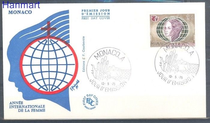 Znaczek Monako 1975 FDC