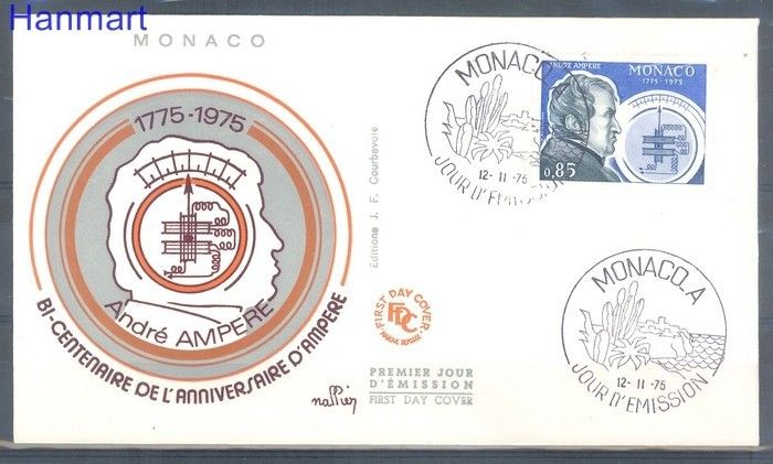 Znaczek Monako 1975 FDC