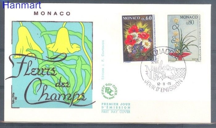 Znaczek Monako 1975 FDC