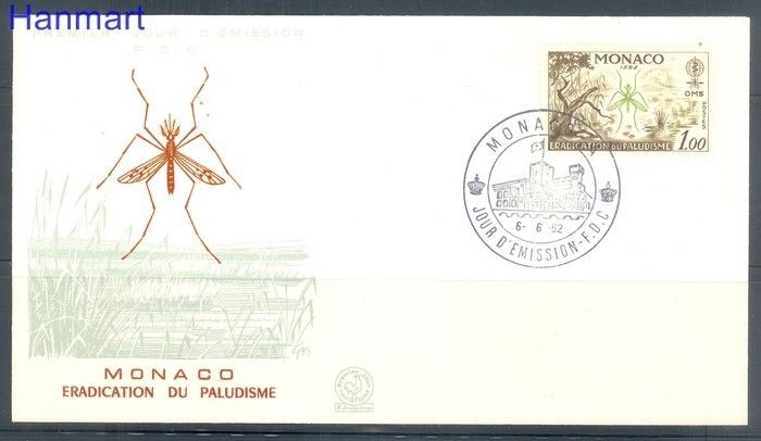 Znaczek Monako 1962 FDC